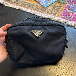 Vintage Prada Black Toiletry Bag